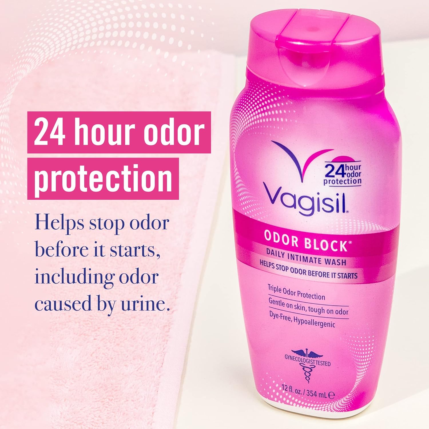 Odor Eliminating Vaginal Gel with Feminine Wash, 4ct & 12 oz A806759
