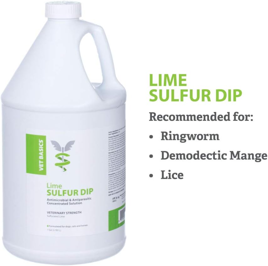 Lime Sulfur Dip Concentrated Solution for Dogs, Cats & Horses V976