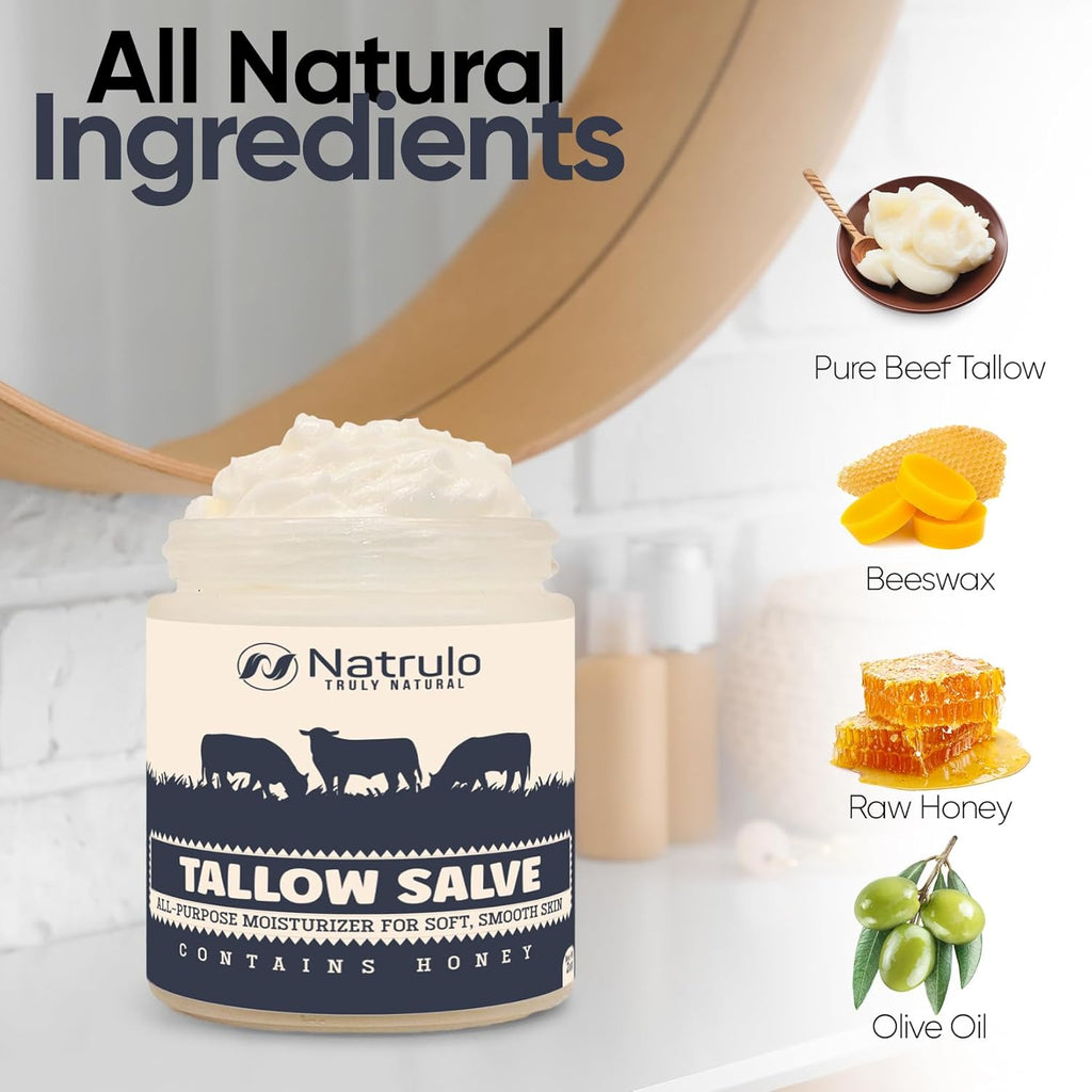 Beef Tallow & Honey All Purpose Balm for Dry, Itchy Skin N94502