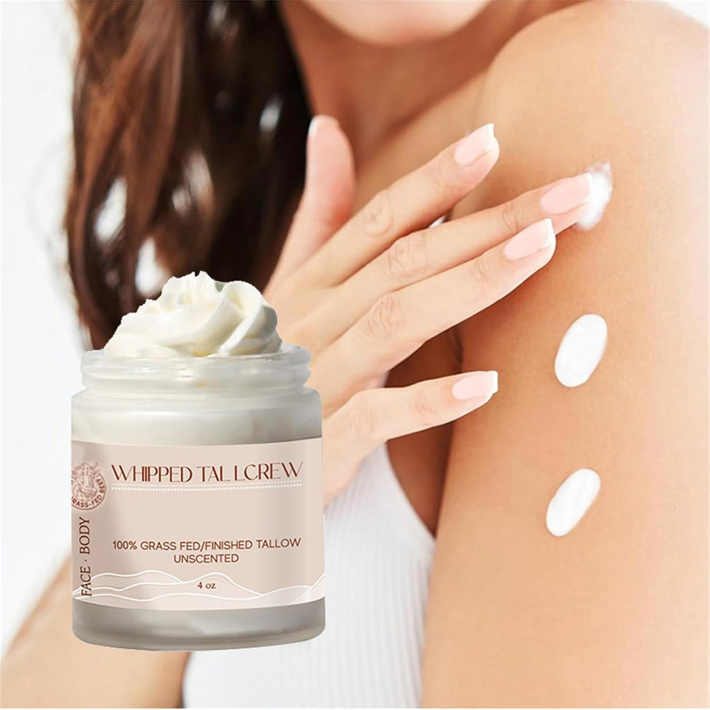 Grass Fed Beef Tallow Balm for Skin, Unscented Face and Body Moisturizer, 4 FL oz Z282895