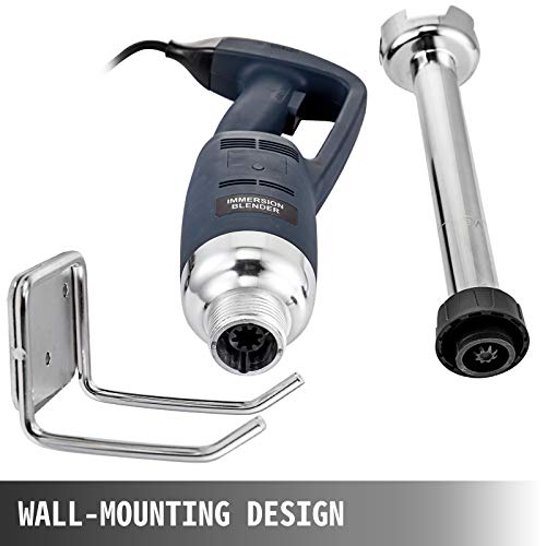 Commercial Immersion Blender 350W, Handheld Stick Mixer with Stainless Steel Shaft, Variable Speed C618106