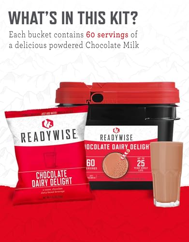Whey Milk Alternative Drink, 120 Servings, Freeze Dried Survival Supply O30254