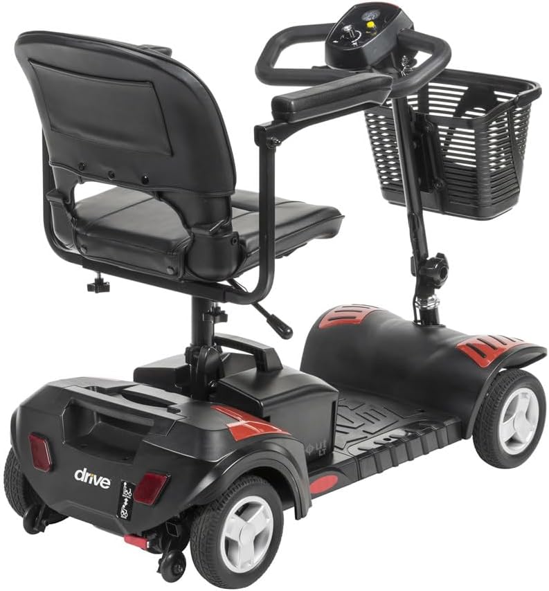 4-Wheel Travel Mobility Scooter with 12 AH Battery, Blue D513307