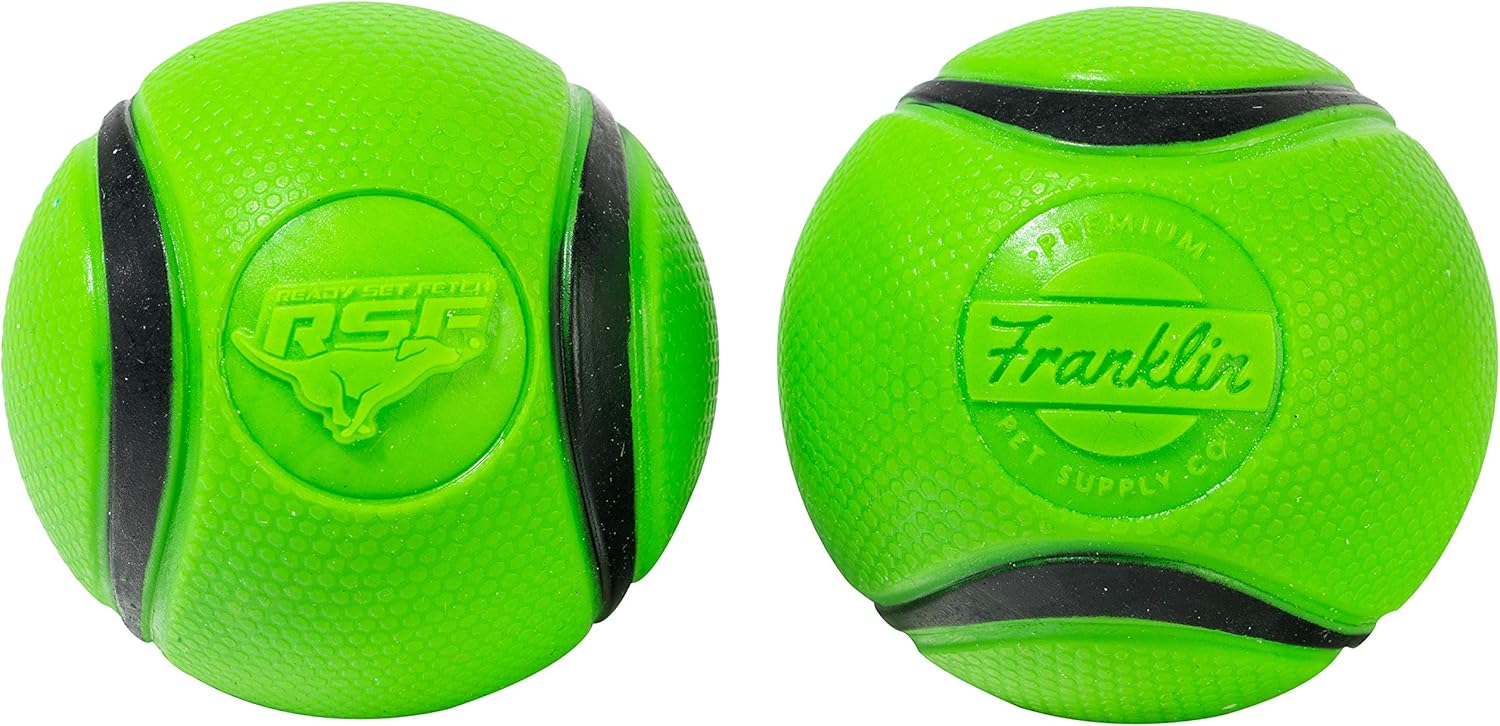 Dog Launcher Balls - Rubber Fetch Balls for Pets - Bouncy - 2 Pack T94352