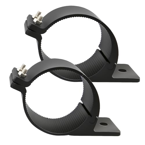 Round Tube Clamp Mounting Kit Diameter Sturdy Aluminum Alloy Bracket for Off-Road Lights Driving Lights and Light bar Bracket clamp Light (1.57~1.77" Clamp)