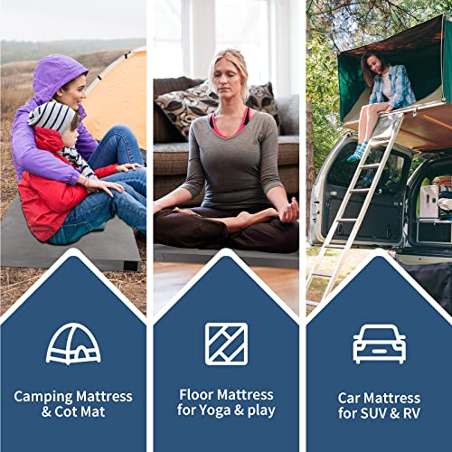 Memory Foam Camping Mattress Pad with Removable Waterproof Cover R688036