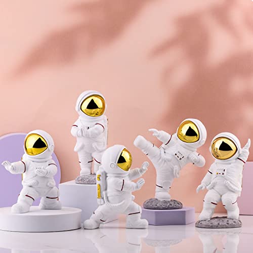 Astronaut Statue Gold Desk Decor X411
