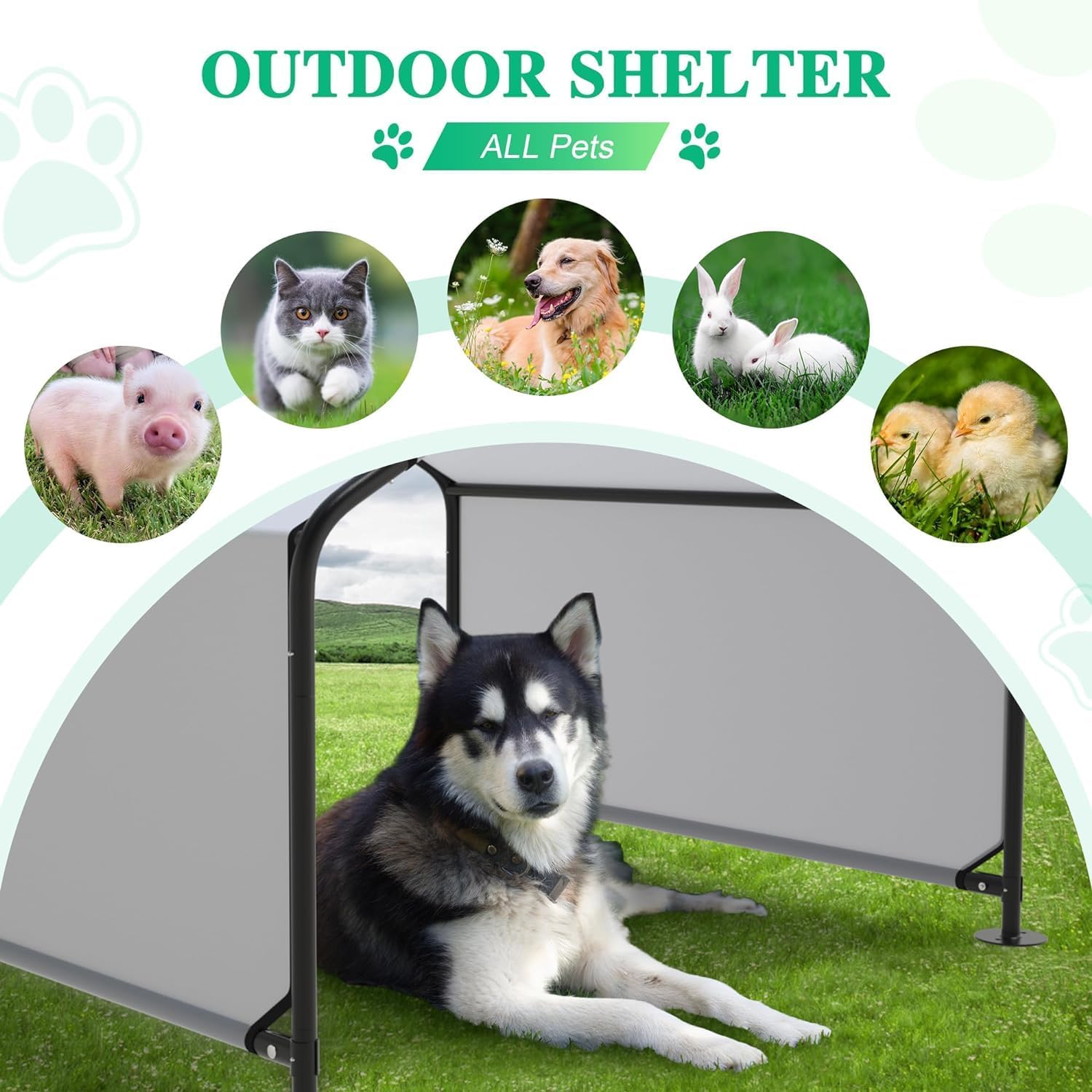Dog Shade Shelter Outdoor Tent for Medium/Large Dogs Q397
