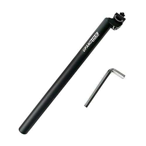 UPANBIKE Bike Seatpost 450mm(17.7inch) Extra Long Bicycle Seatpost Saddle Tube with Micro Adjust Clamp (φ 25.4 27.2 28.6 30.4 30.9 31.6mm)