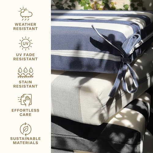 Outdoor Highback Chair Cushion, Taupe, 21" x 42" K617
