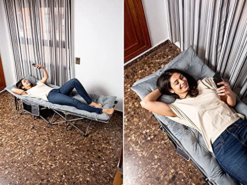 Camping Cot and Mattress Folding Outdoor Travel Bed 2 Pack K96369