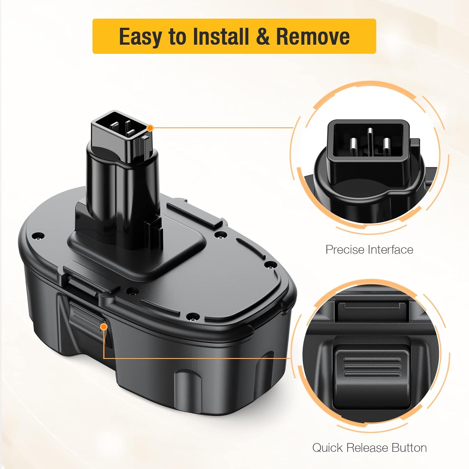 4.0Ah 18V Replacement Battery for Dewalt 18V Cordless Power Tools 2Packs L8237