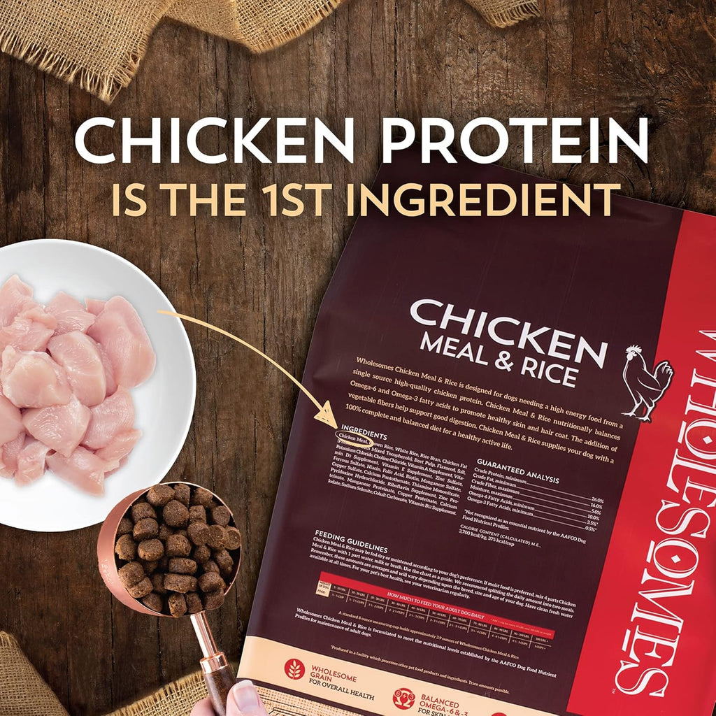 Chicken Meal and Rice Dry Dog Food, 40 Lb. H9339