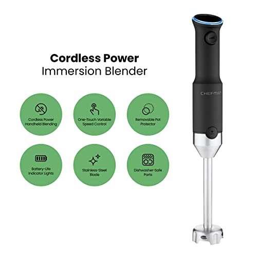 Cordless Portable Immersion Blender Set with Ice Crushing Power R42319