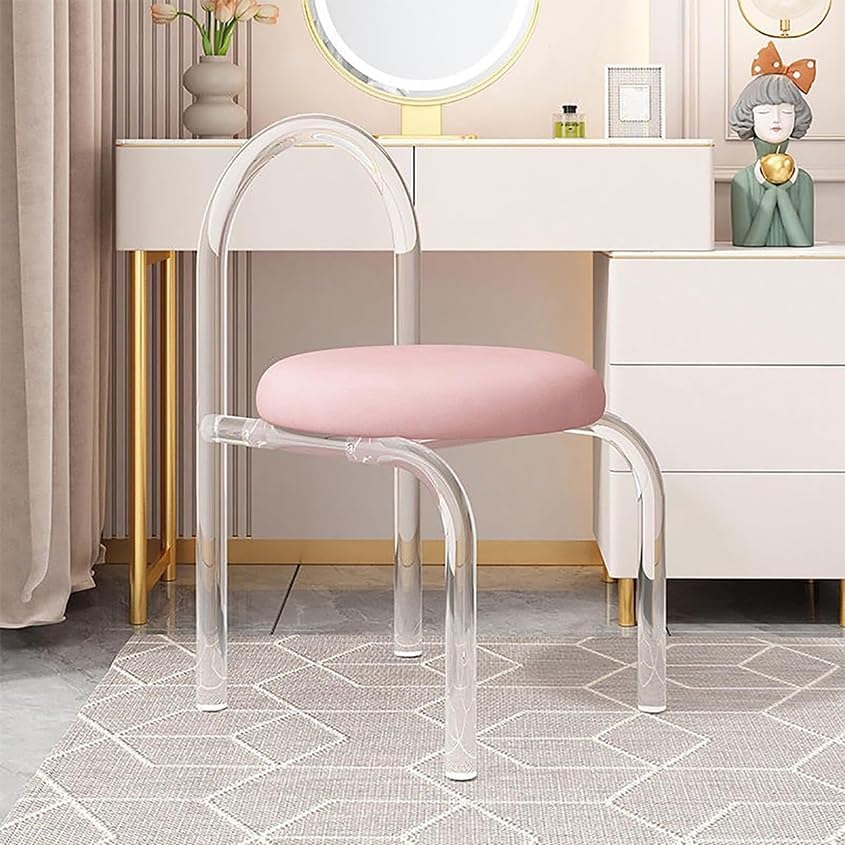 Acrylic Transparent Dining Chair, Grey J687