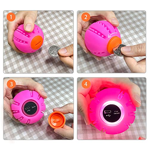 LED Dog Ball, Glowing Interactive Toy with USB Rechargeable A5400