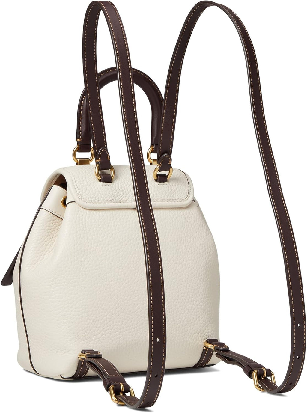 Color-Block Leather Backpack C3853