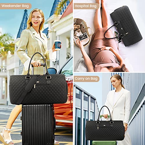 Travel Duffle Bag with Shoe Compartment and Wet Pocket N223698