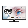 ASUS 31.5” 2K Monitor (VP32AQ) - WQHD (2560 x 1440), IPS, 100% sRGB, HDR10, 75Hz, Speakers, Adaptive-Sync/FreeSync, Low Blue Light, Eye Care, VESA Mountable, Frameless, DisplayPort, HDMI, Tilt,BLACK