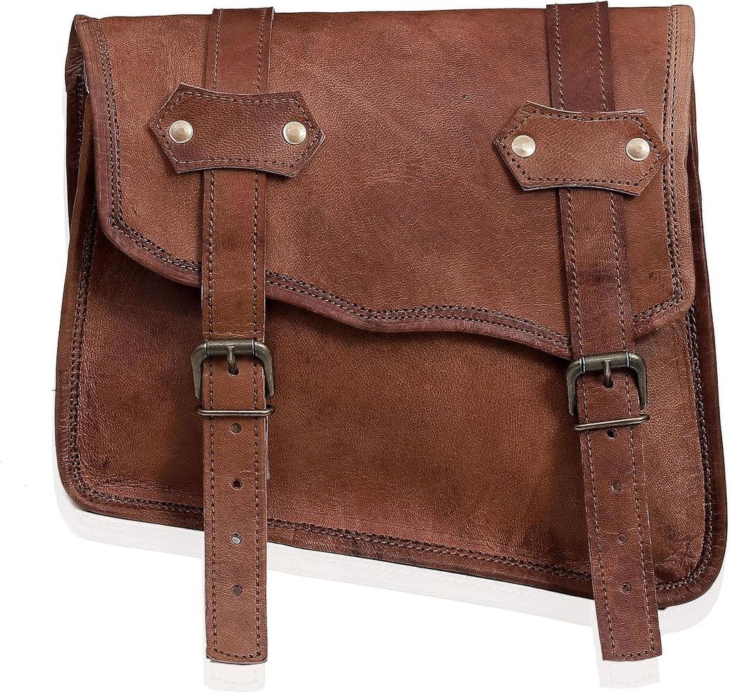 Leather Motorcycle Saddlebags, Set of 2 U12643