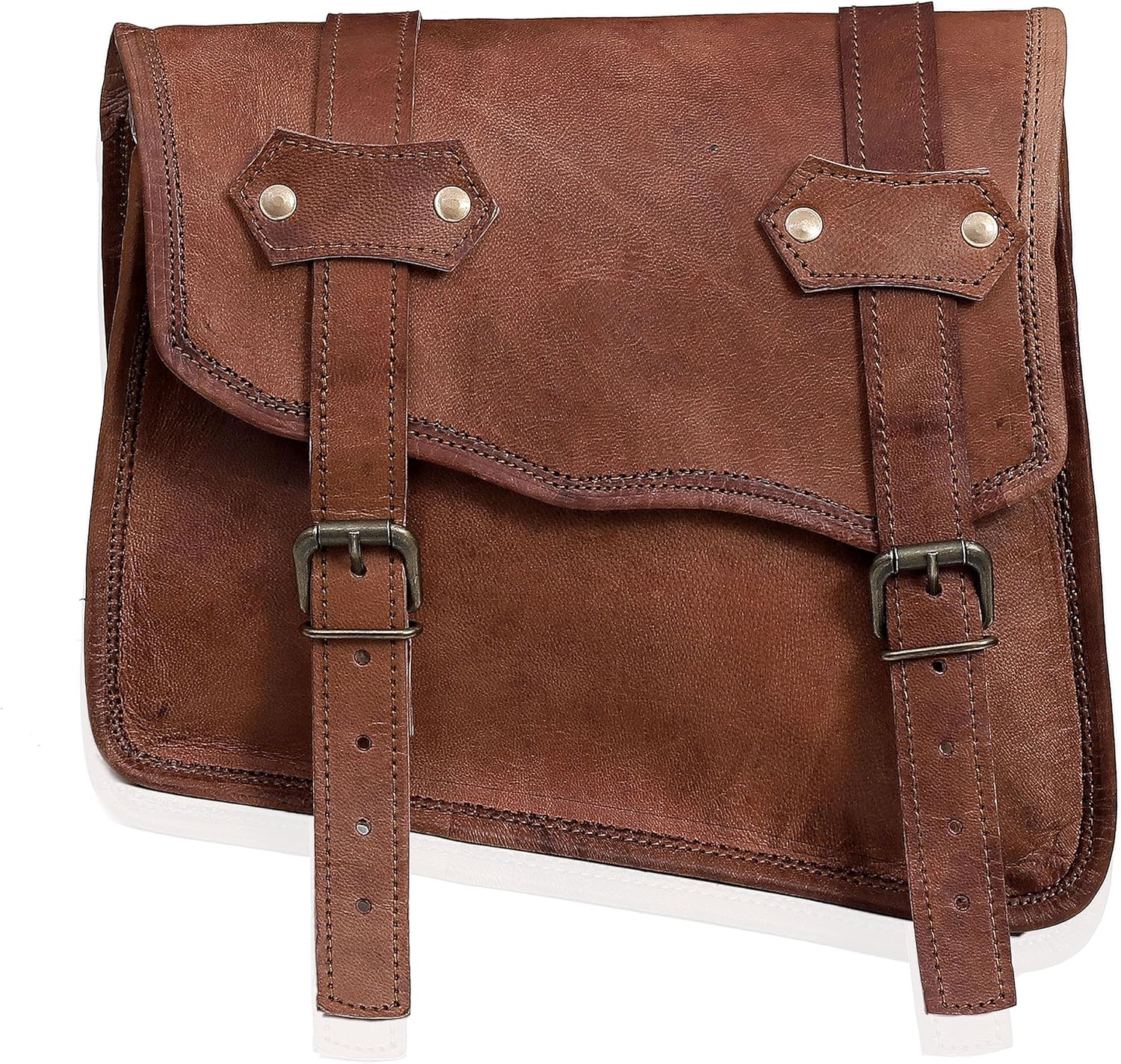Leather Motorcycle Saddlebags, Set of 2 U12643