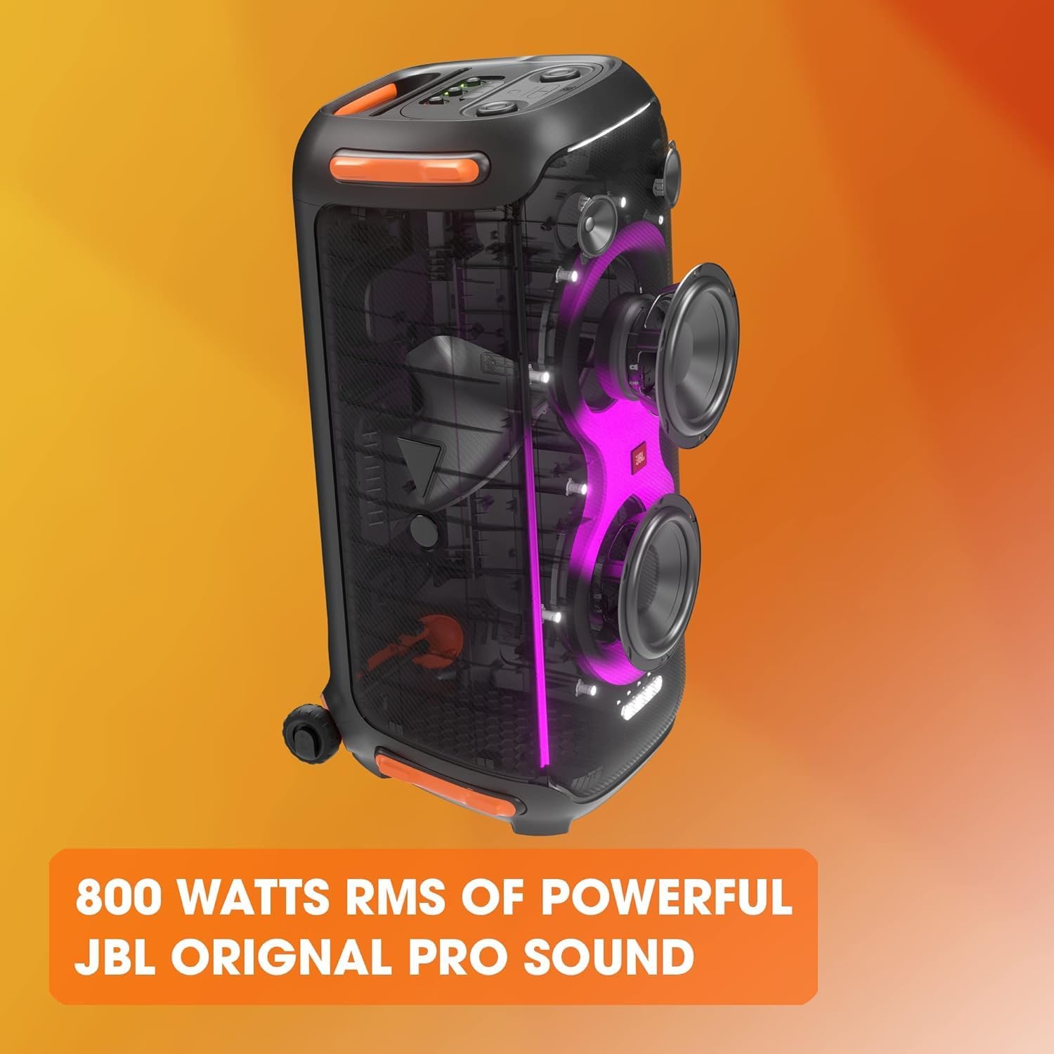 Party Speaker with Bluetooth, Splashproof, Wireless Microphones and AUX Cable A4109