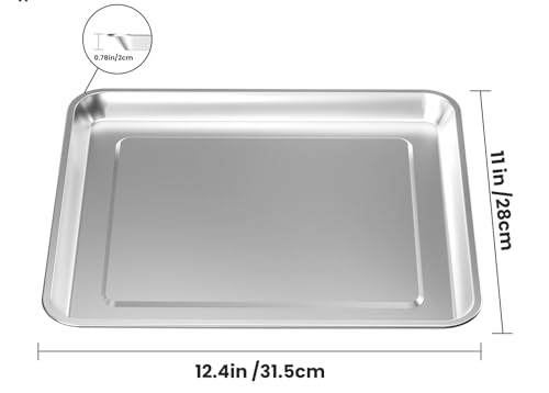 Stainless Steel Baking Tray Pan and Air Fryer Basket P47242
