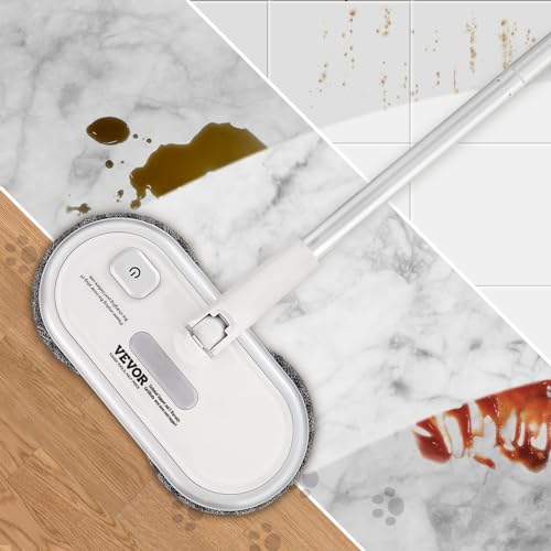 Cordless Electric Spin Mop with Dual Spinning Heads for Hardwood, Tile, and Bathroom Floor Cleaning B51780