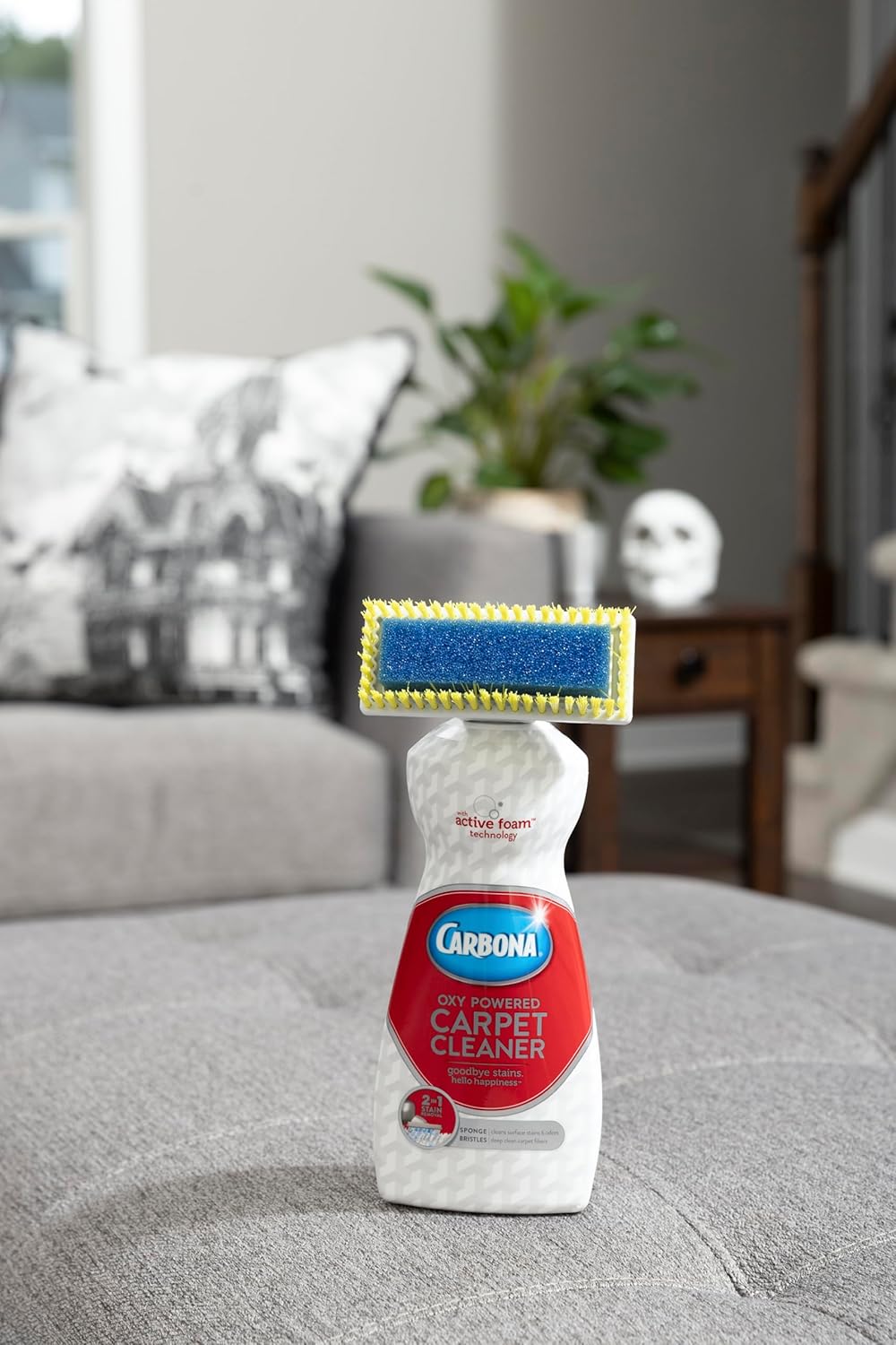 Carpet Cleaner with Brush, Oxy-Powered Foam, 13.5 Fl Oz W112665