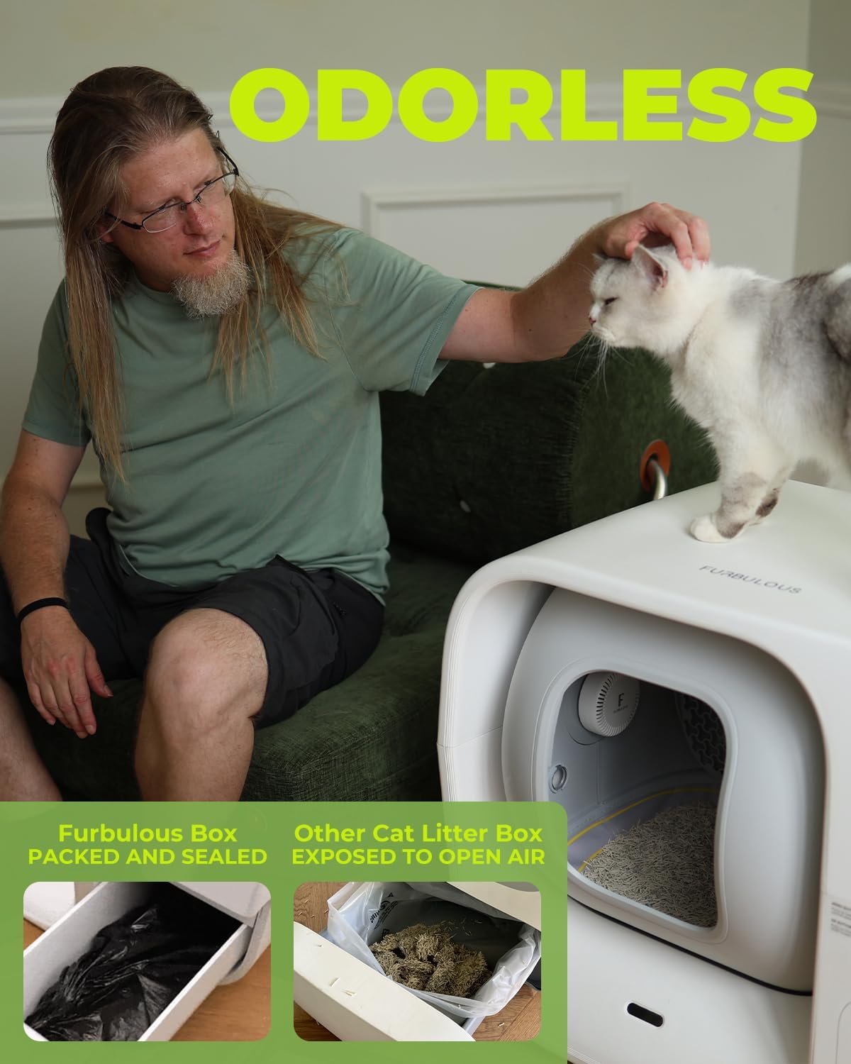 Self-Cleaning Automatic Cat Litter Box with App Control V88523