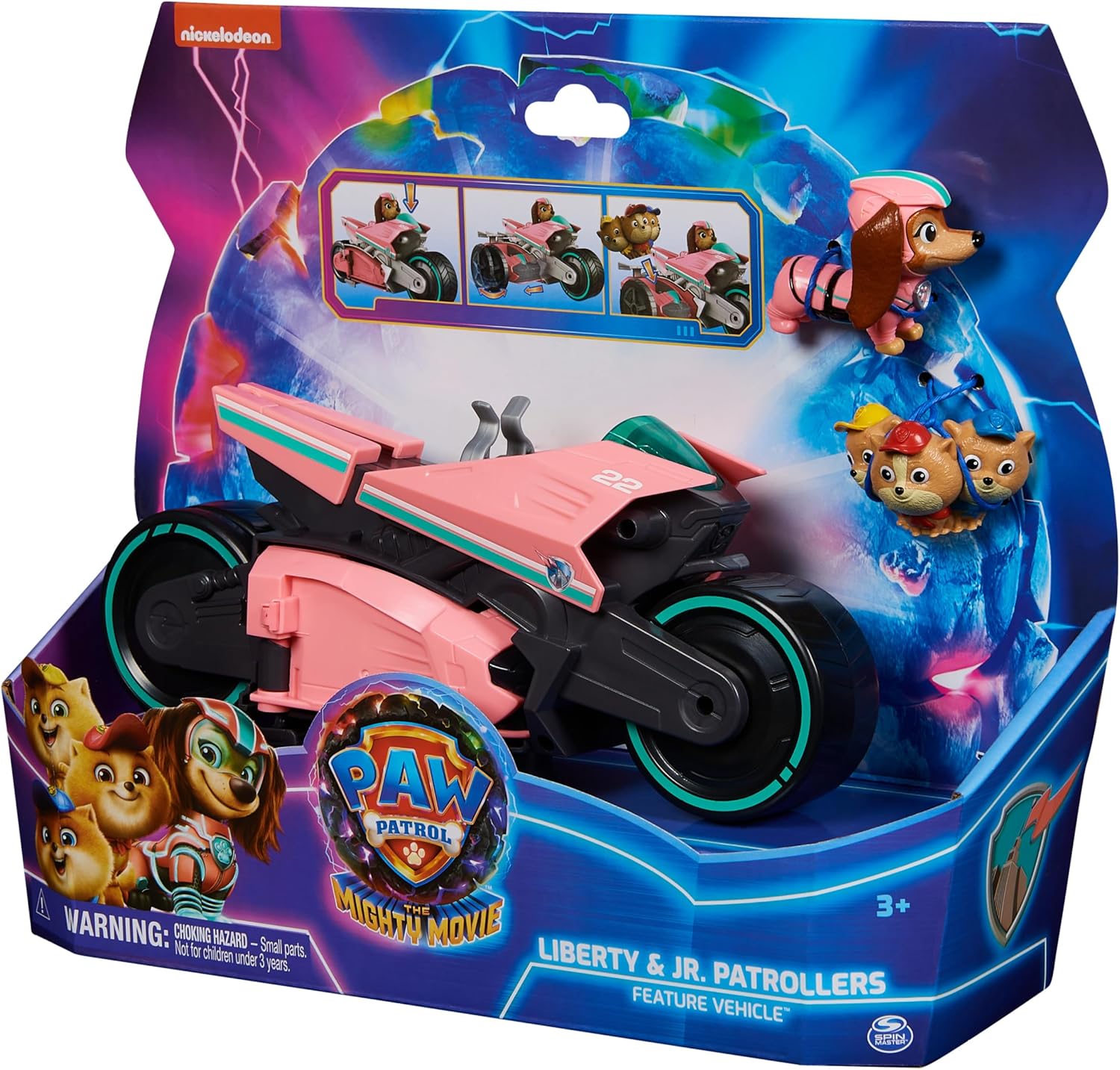 Paw Patrol Mighty Movie Liberty & Poms Vehicles R721901