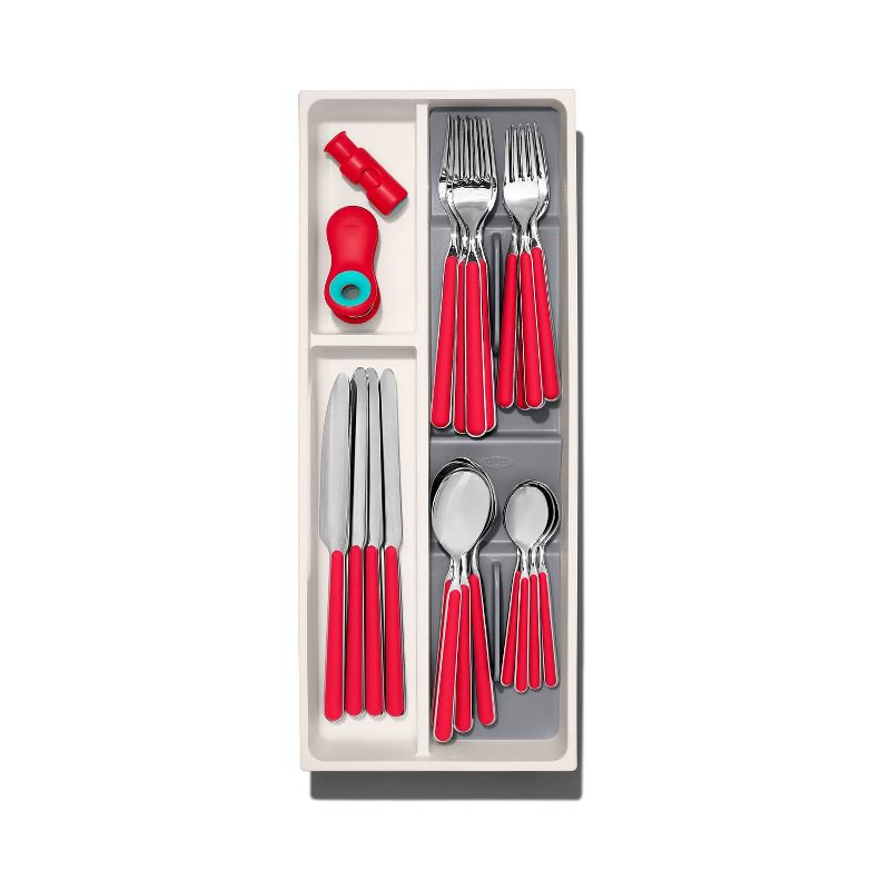 Adjustable tableware storage box for kitchen drawers T884129