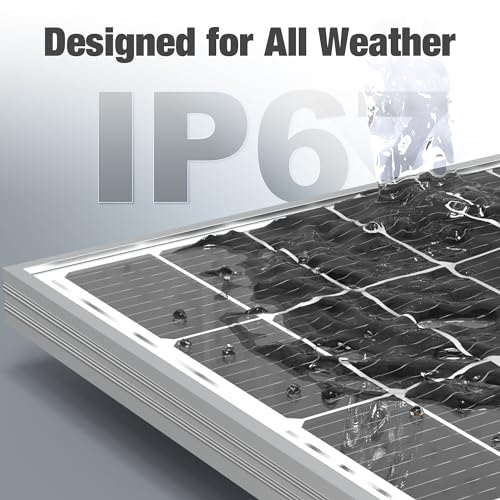 Solar Panel 100 Watt 12 Volt Kit with Monocrystalline PV Module for Boat Car RV Marine Off-Grid S311