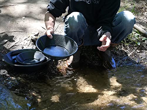 Gold panning kit with carry bag, 10-piece prospecting tools for adults and kids G88242