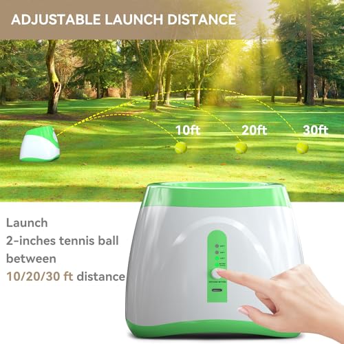 Automatic Dog Ball Thrower with 12 Tennis Balls, Interactive Fetch Toy for Small Dogs X245