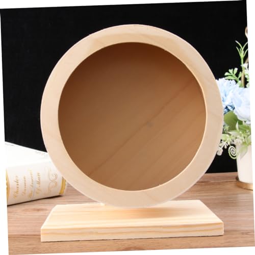 Wooden Hamster Wheel Exercise Toy for Small Pets E5864
