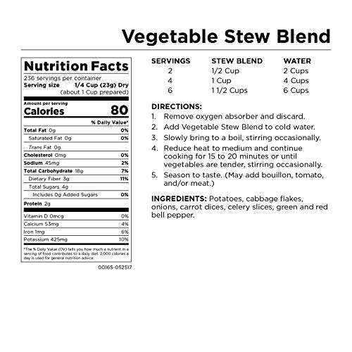 Vegetable Stew Blend Gluten Free E603