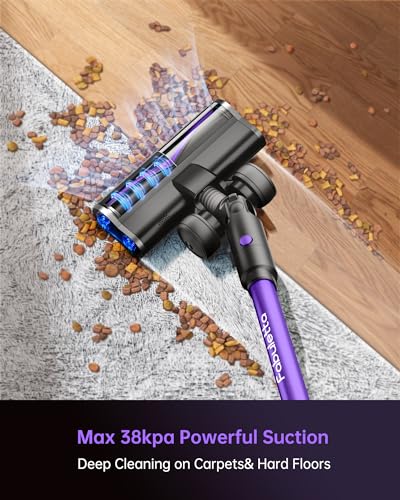 Cordless Stick Vacuum for Home, 38Kpa Suction, 55 Mins Runtime, Lightweight N84477
