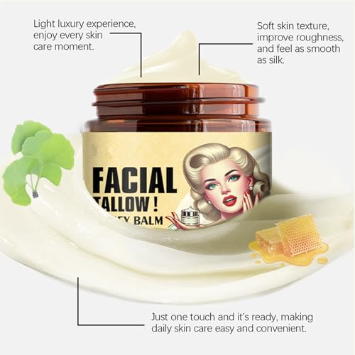 Whipped Beef Tallow and Honey Face Balm for Skin Care Y22743