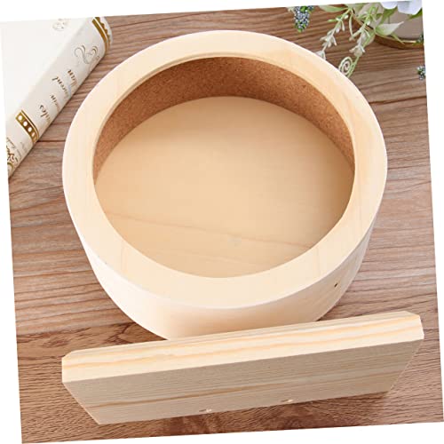 Wooden Hamster Wheel Exercise Toy for Small Pets E5864