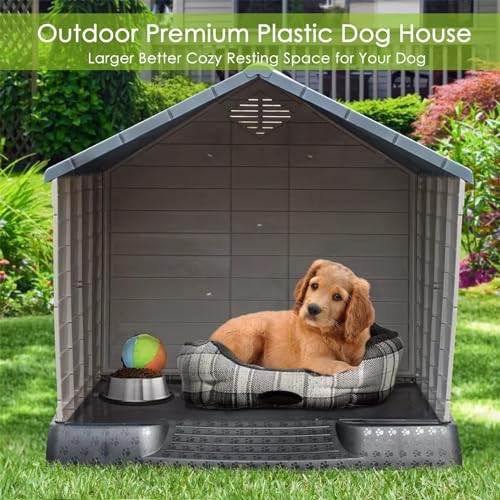 Outdoor Insulated Dog House for Small to Large Dogs G82930