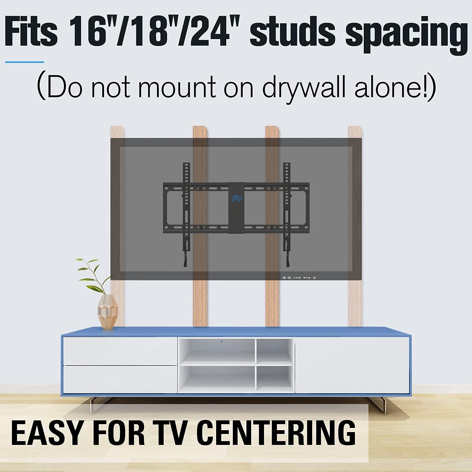 TV Wall Mount for 37-70 Inch Flat Screen, Low Profile Tilt and No Tilt Versions Q871396