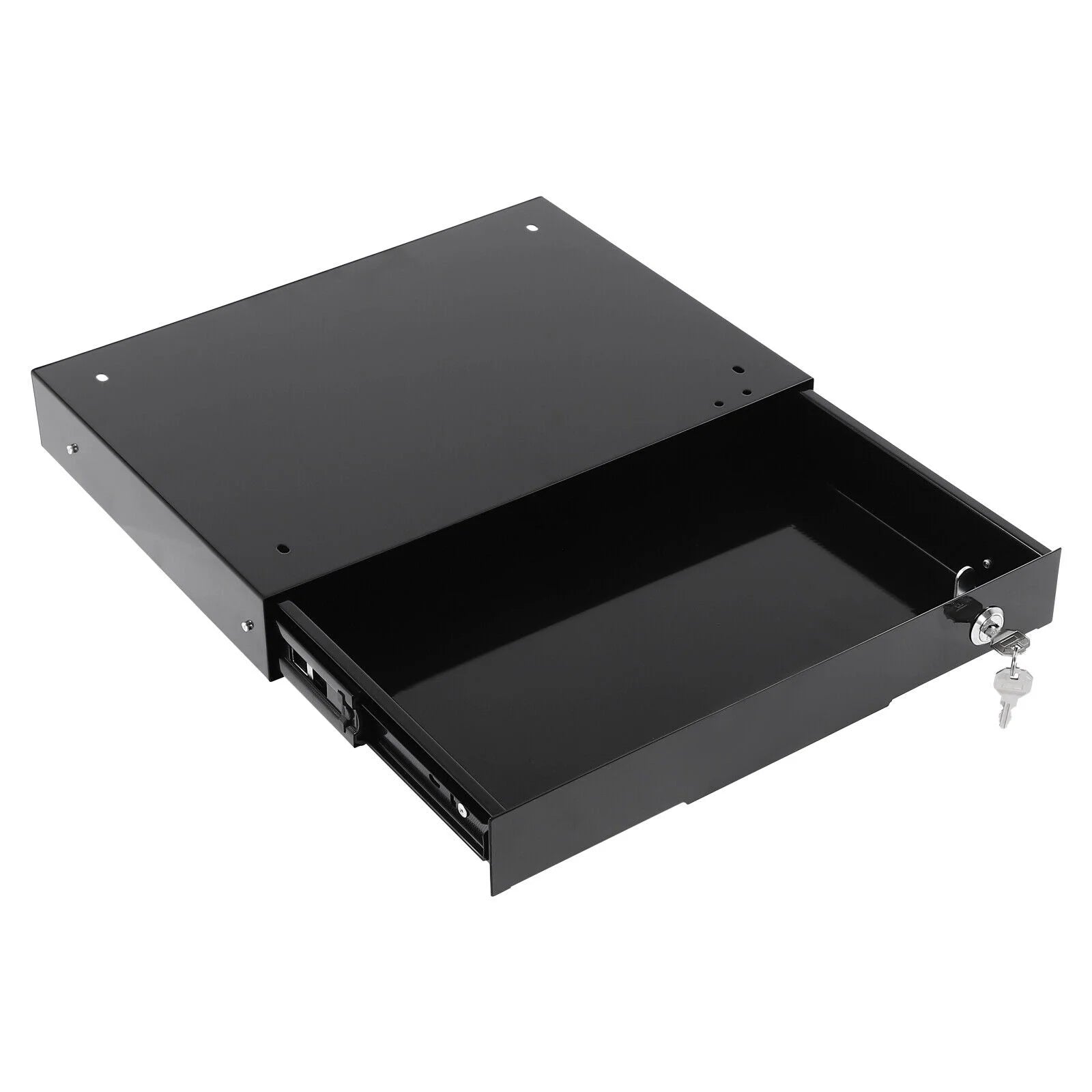 Under Desk Mounted Iron Drawer Storage with Keys E4804