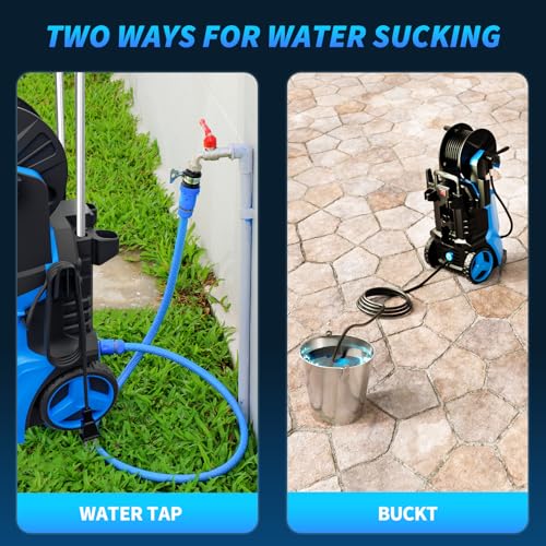 Electric Pressure Washer 4500 PSI, 3.2 GPM, 4 Nozzles with Foam Cannon H529