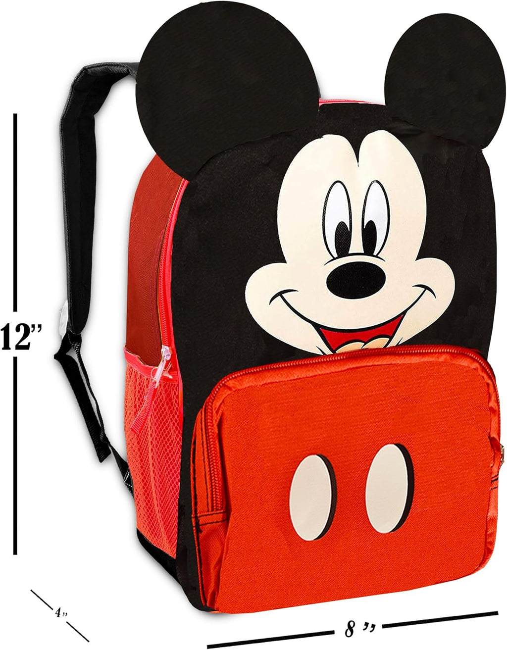 Mickey Mouse Mini Backpack for Kids with 3D Ears and Stickers U291463