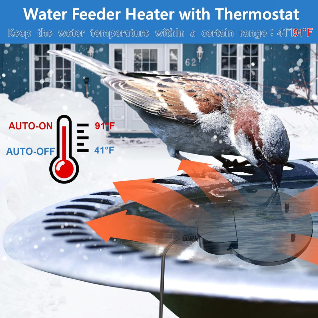 Submersible Bird Bath Heater 500W for Winter V153