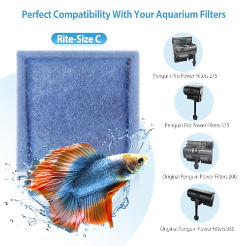 24 Pack Rite-Size C Filter Cartridges for Penguin Power Filters 275/375 & 200/350 J9751