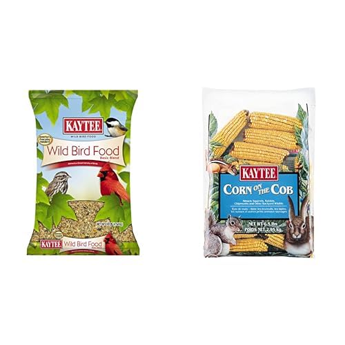 Kaytee Wild Bird Basic Blend Bird Seed Food For A Variety Of Wild Birds, 20 Pound