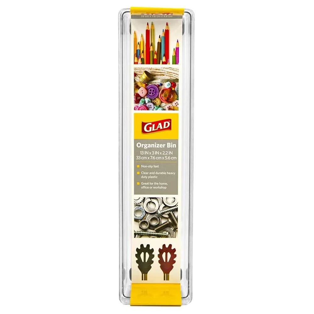 Plastic Drawer Organizer Tray, Non Slip, Clear K68586