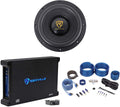 Rockville W10K9D4 10" 3200 Watt Car Audio Subwoofer+Mono Amplifier+Amp Kit